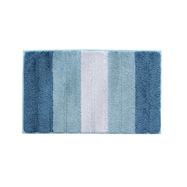 Stripe Indoor Anti-slip Bathroom Kitchen Floor Mat Microfiber Rug Carpet, Size:43x61cm