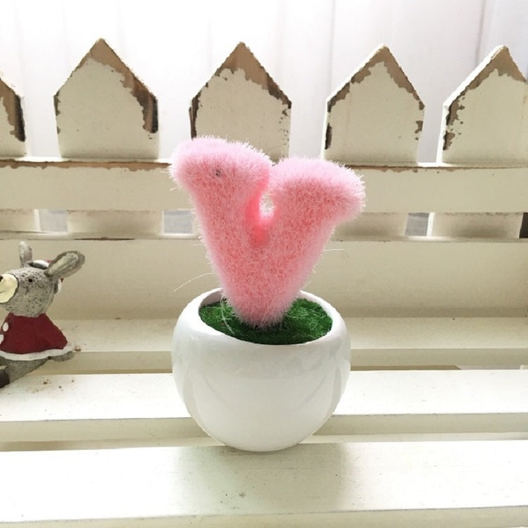 4 PCS Love Simulation Flower Pot Home Decoration Plant Potted Decoration