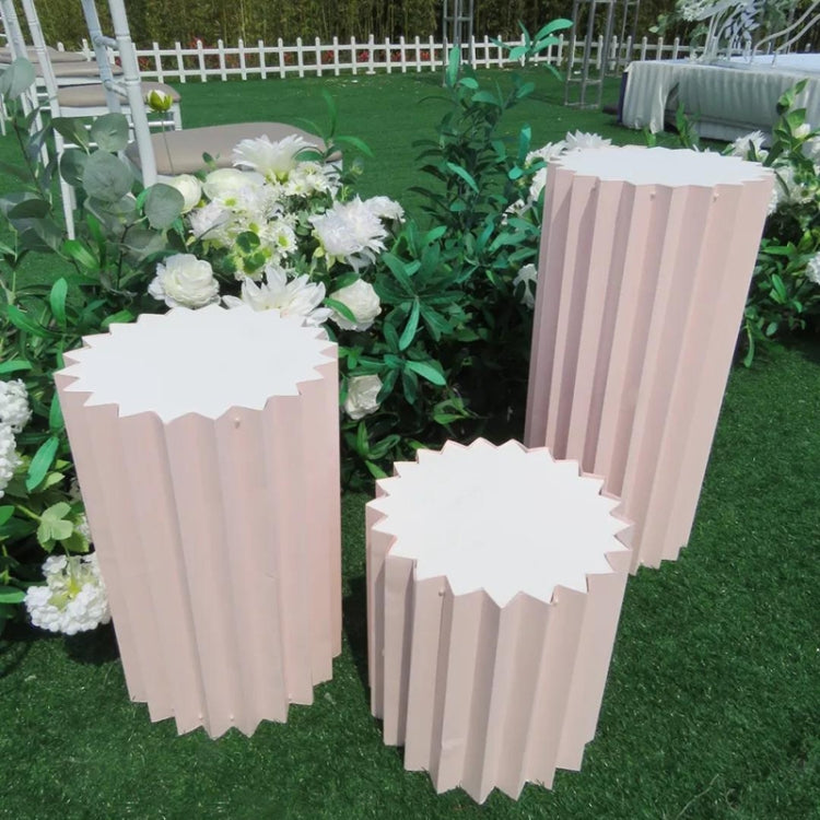 3 in 1 Wedding Props Wedding Stage Origami Cylinder Shopping Mall Window Guide Decoration