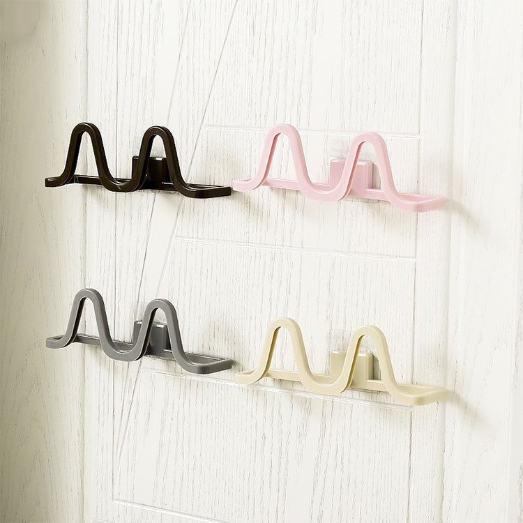 Bathroom Bedroom Seamless Sticker Wall Hanging Slippers Storage Rack Shelf Organizer