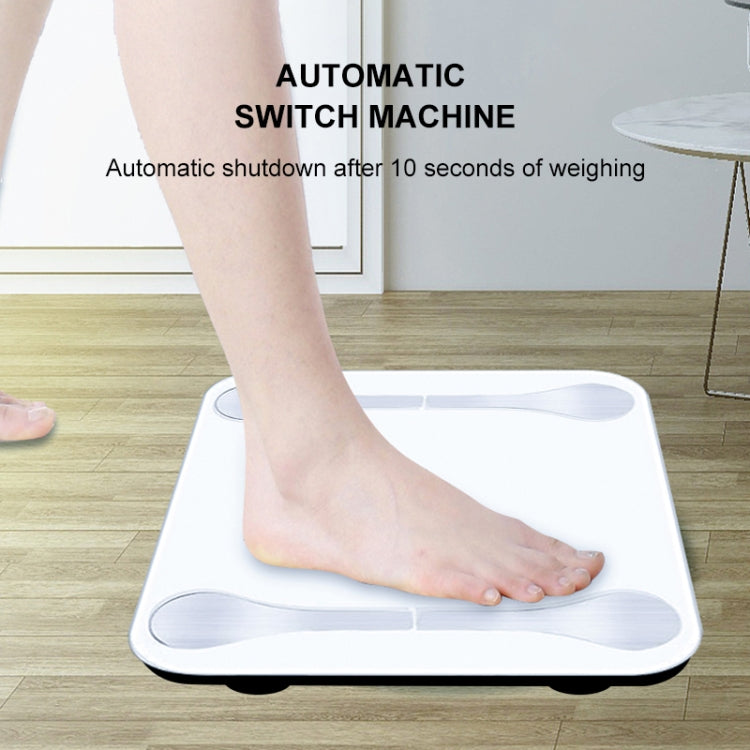 TUY Multifunctional Bluetooth Smart USB Mini Electronic Scale Weight Scale, Style:USB Charging Version(White)