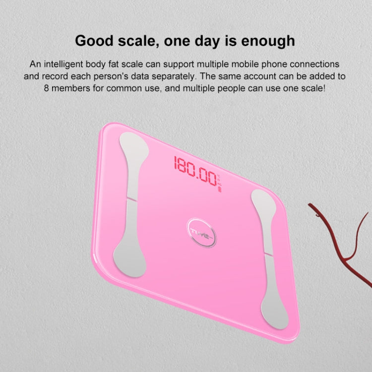 TUY Multifunctional Bluetooth Smart USB Mini Electronic Scale Weight Scale, Style:USB Charging Version(White)