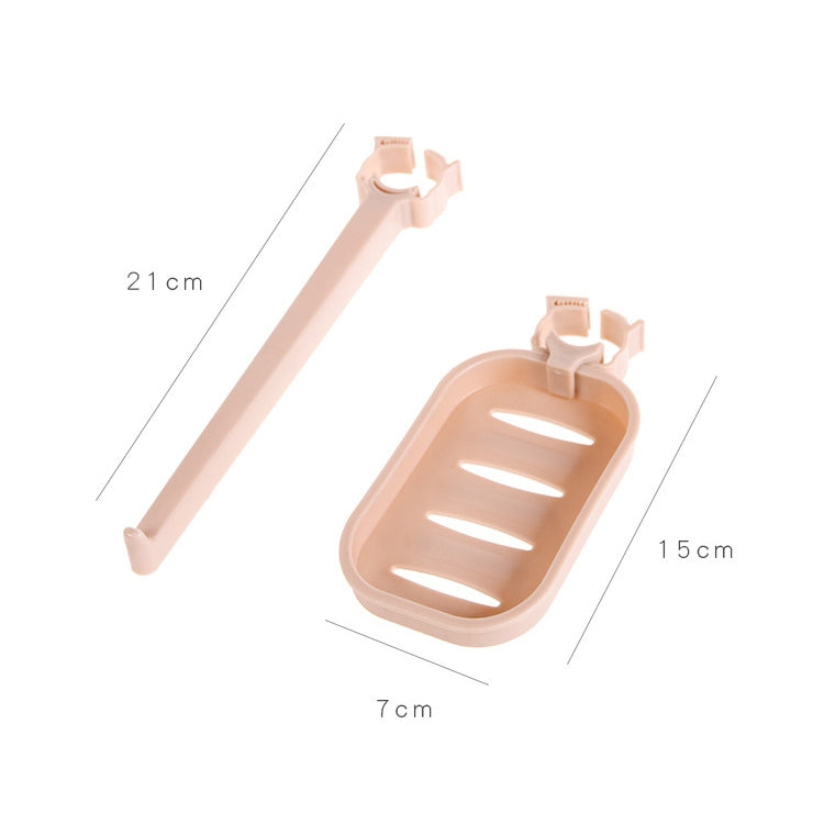 2 PCS Bathroom Toilet Free Punch Towel Rack Faucet Clip Soap Box