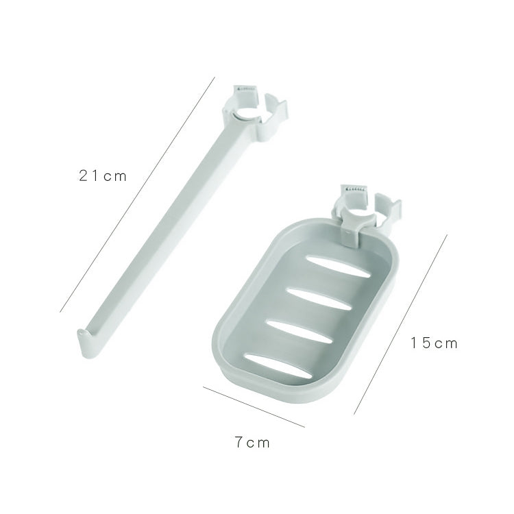 2 PCS Bathroom Toilet Free Punch Towel Rack Faucet Clip Soap Box