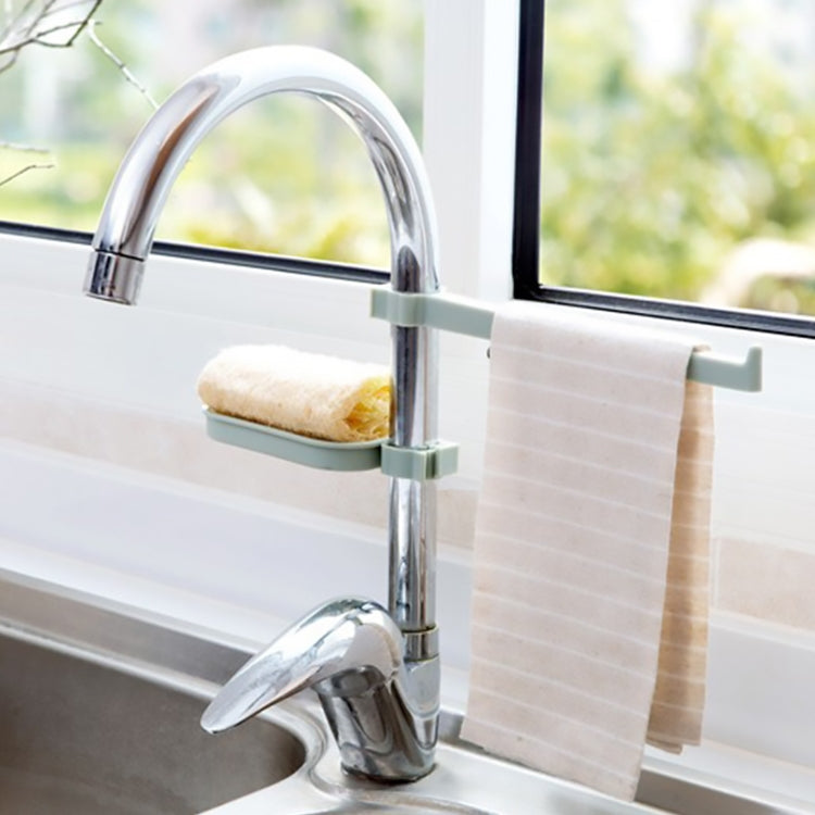 2 PCS Bathroom Toilet Free Punch Towel Rack Faucet Clip Soap Box