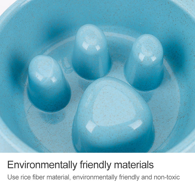 Slow Food Anti-choke Stainless Steel Double Bowl Pet Non-slip Cat Food Bowl