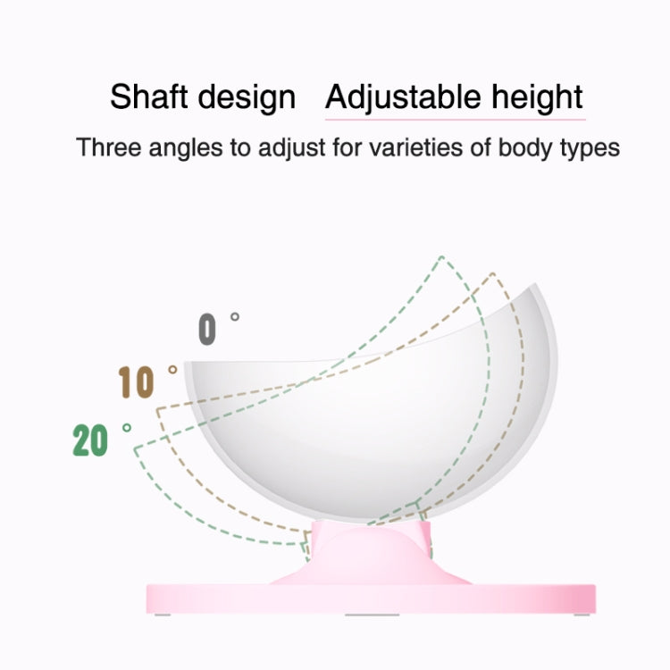 Transparent Oblique Single Bowl Protection Cervical Spine Multi-angle Adjustable Anti-skid Cat Bowl