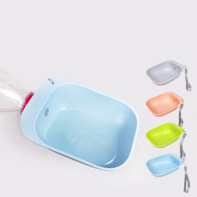 Pet Square Bowl Drinking Head Cat Portable Accompanying Cup Dog Drinking Fountain