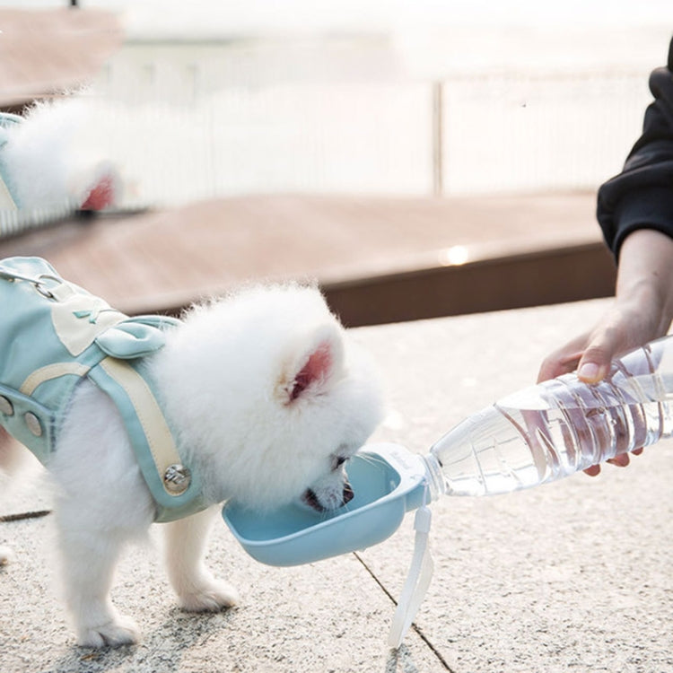 Pet Square Bowl Drinking Head Cat Portable Accompanying Cup Dog Drinking Fountain