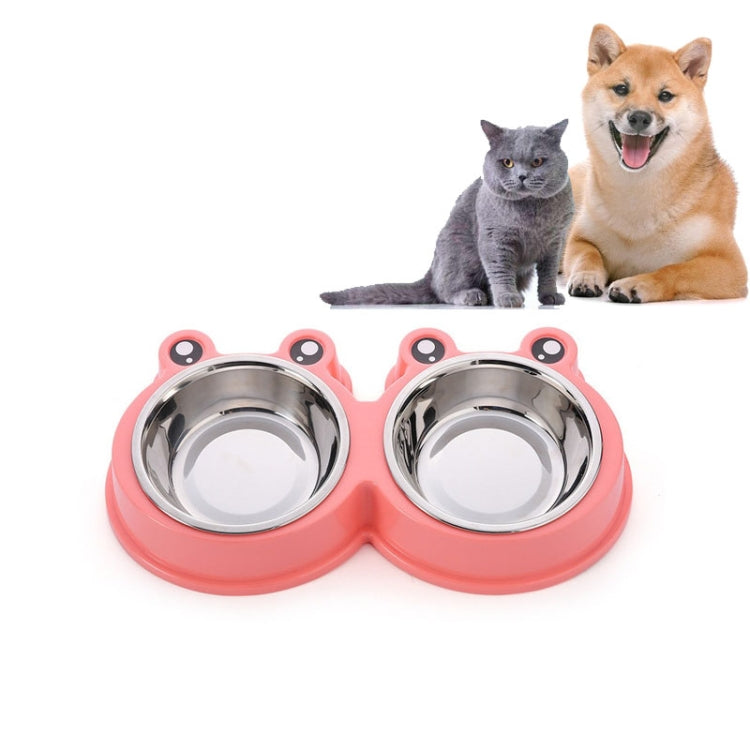 Stainless Steel Dog and Cat Double Bowl Pet Supplies