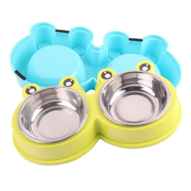 Stainless Steel Dog and Cat Double Bowl Pet Supplies