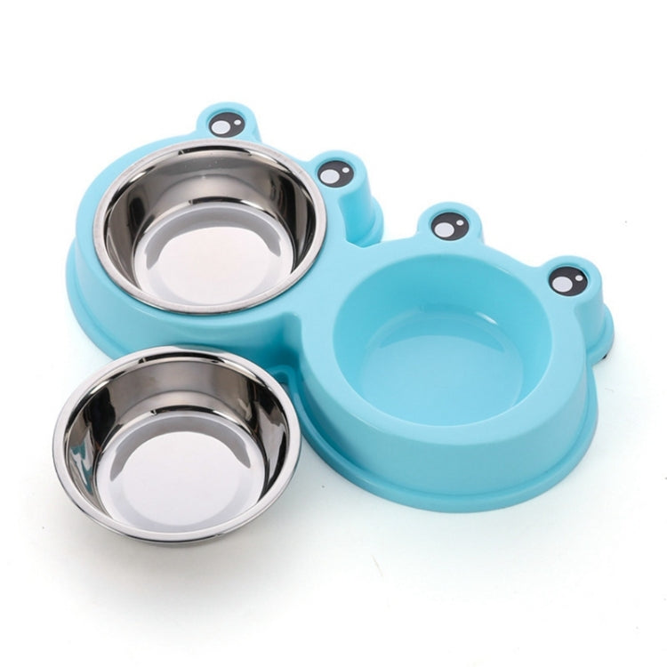 Stainless Steel Dog and Cat Double Bowl Pet Supplies