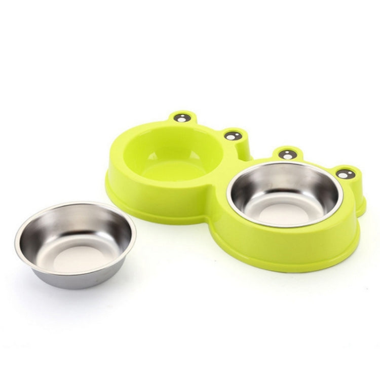 Stainless Steel Dog and Cat Double Bowl Pet Supplies