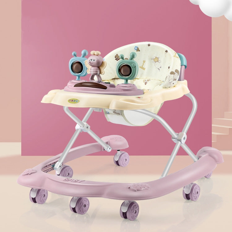 Baby Walker Anti-O-leg Multi-function Anti-rollover Trolley, Style:Without Awning, Specifications:Regular Version