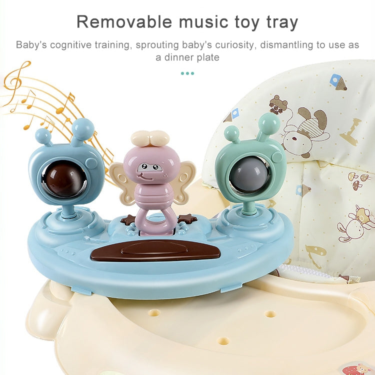 Baby Walker Anti-O-leg Multi-function Anti-rollover Trolley, Style:Without Awning, Specifications:Regular Version