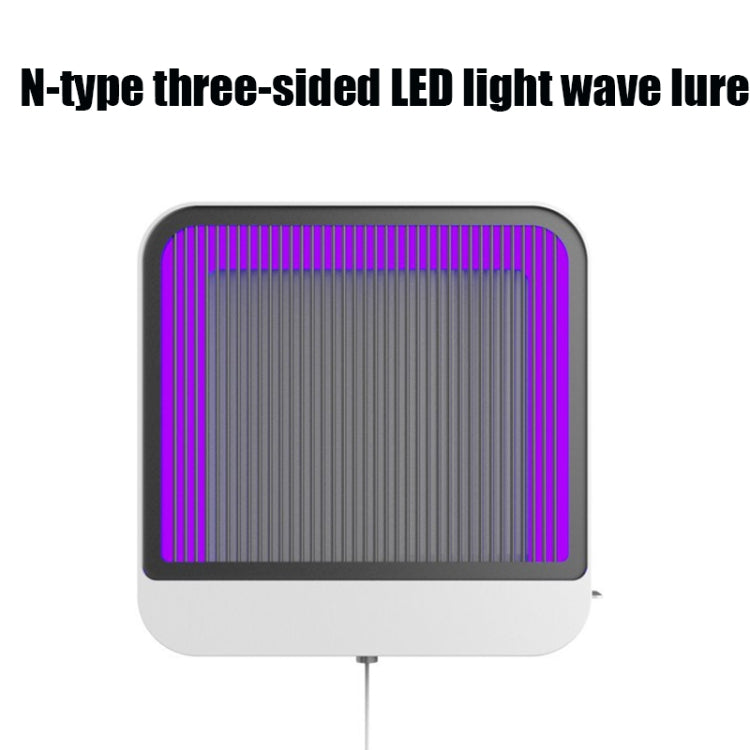 Electric Shock Mosquito Killer Mosquito Repellent Kitchen Bedroom Dining Room Fly Killer Lamp,CN Plug(White)