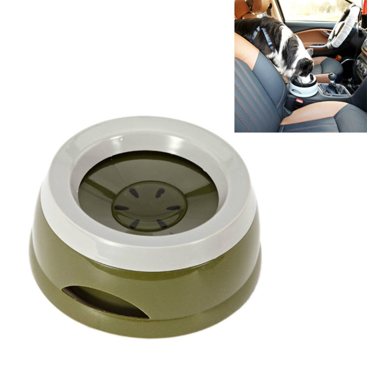 Pet Non-wet Mouth Splash-proof Drinking Fountain Dog Anti-overflow Car Bowl