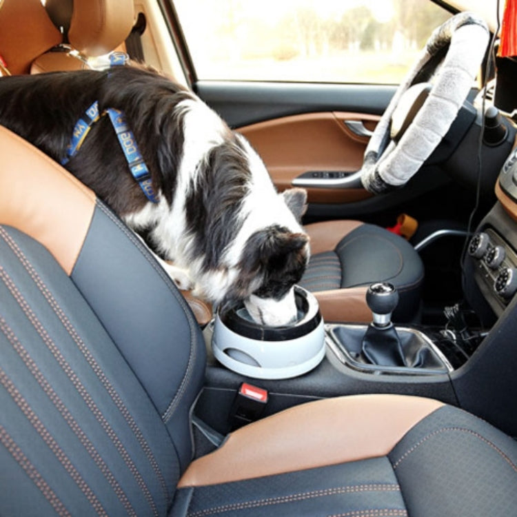 Pet Non-wet Mouth Splash-proof Drinking Fountain Dog Anti-overflow Car Bowl