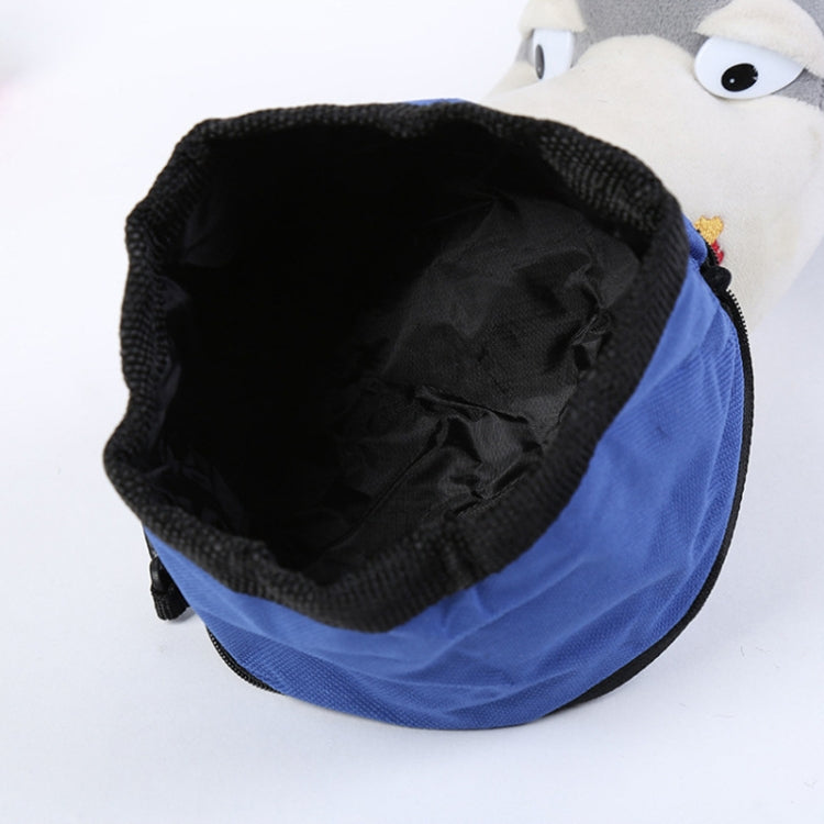Pet Travel Portable Folding Oxford Cloth Waterproof Dog Bowl with Zipper(Red)