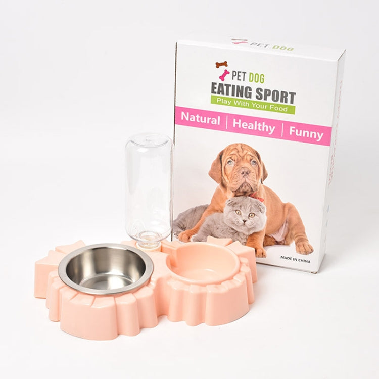 Pet Supplies Automatic Waterer Dog Cat Food Double Bowl