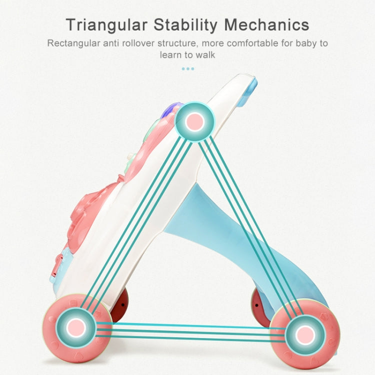 Anti-rollover Multi-function Baby Walker Trolley Toy(As Show)