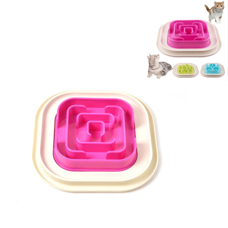 Pet Supplies Cats and Dogs Anti-skid Anti-choking Slow Food Pet Bowl
