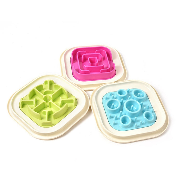 Pet Supplies Cats and Dogs Anti-skid Anti-choking Slow Food Pet Bowl
