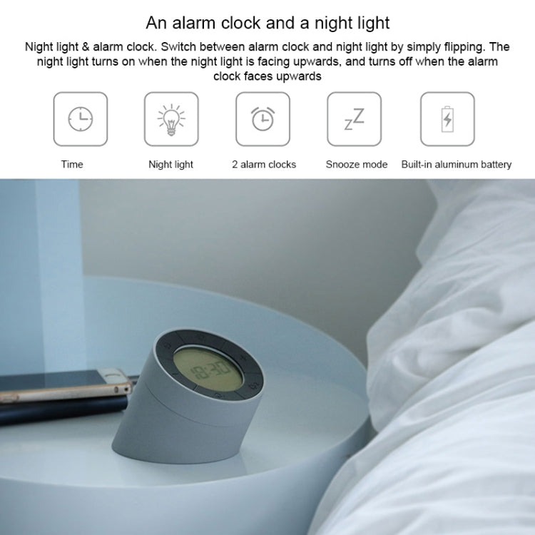 Simple Home Creative Multi-function Charging Stepless Dimming Alarm Clock Night Light