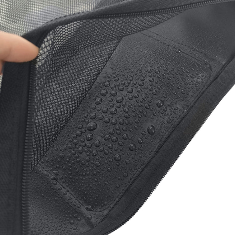 Large Capacity Six-pocket Wheelchair Stroller Storage Bag(Black)