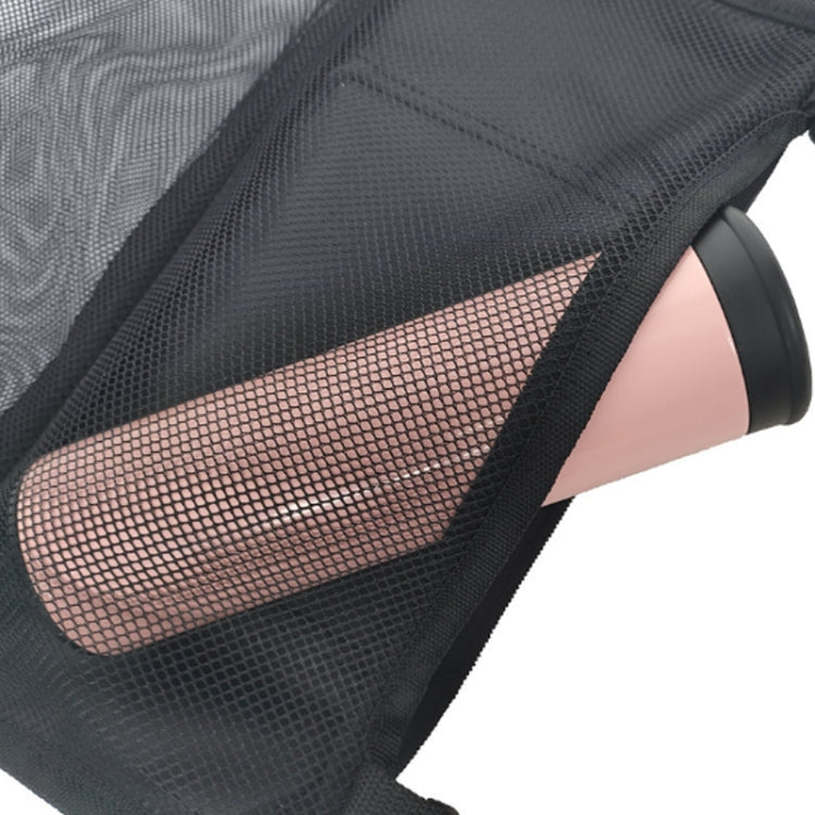 Large Capacity Six-pocket Wheelchair Stroller Storage Bag(Black)