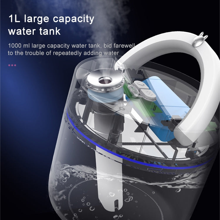 USB Charging Air Humidifier Heavy Fog Sprayer Household Desk Lamp Aromatherapy Diffuser Air Purifier