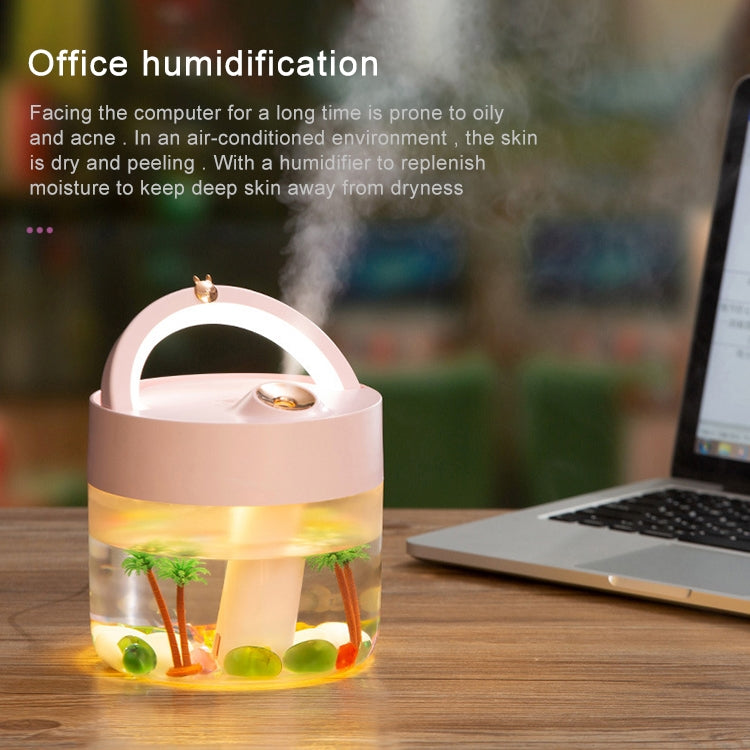 USB Charging Air Humidifier Heavy Fog Sprayer Household Desk Lamp Aromatherapy Diffuser Air Purifier