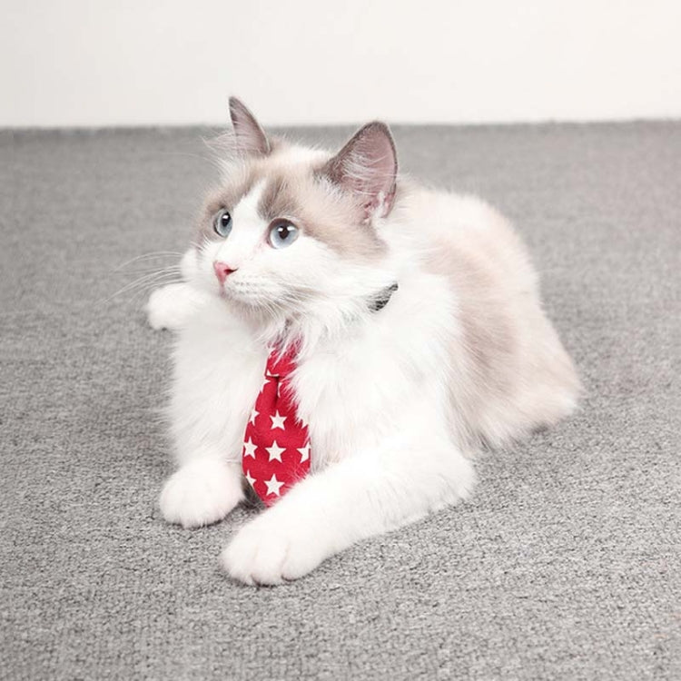 2 PCS Adjustable Pet Cute Bow Tie Cat and Dog Universal Collar Accessories, Size:S