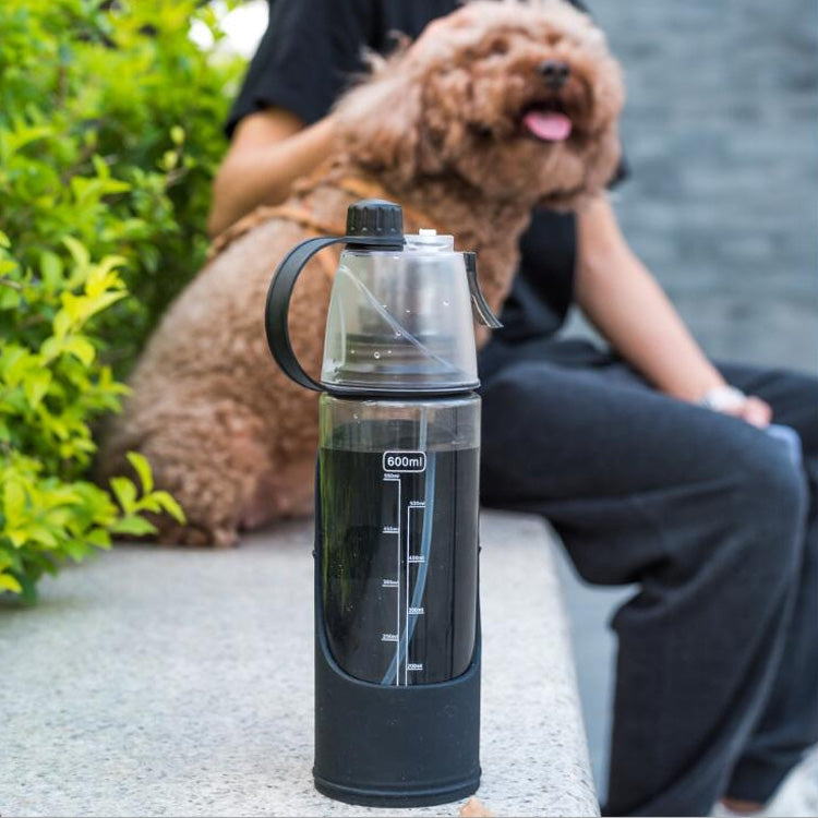 Personal Pet Dual Purpose Pet Spray Type Portable Outgoing Cup Dog Drinking Fountain