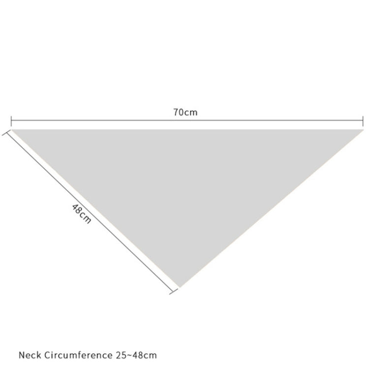 2 PCS Pet Birthday Saliva Towel Double Cotton Triangle Scarf