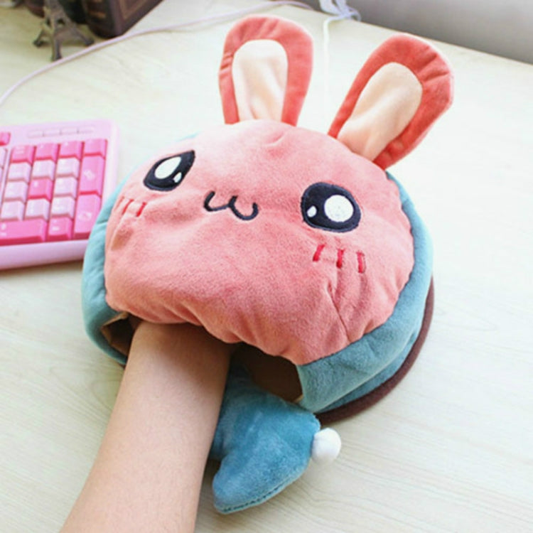 Winter Cute Cartoon Animal USB Heating Mouse Pad Flannel Hand Warmer