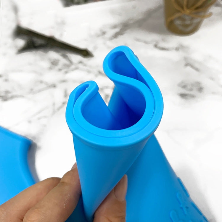 Thicken Portable Creative Outdoor Adult Non-slip Waterproof Silicone Shoe Cover, Size:S(Black)