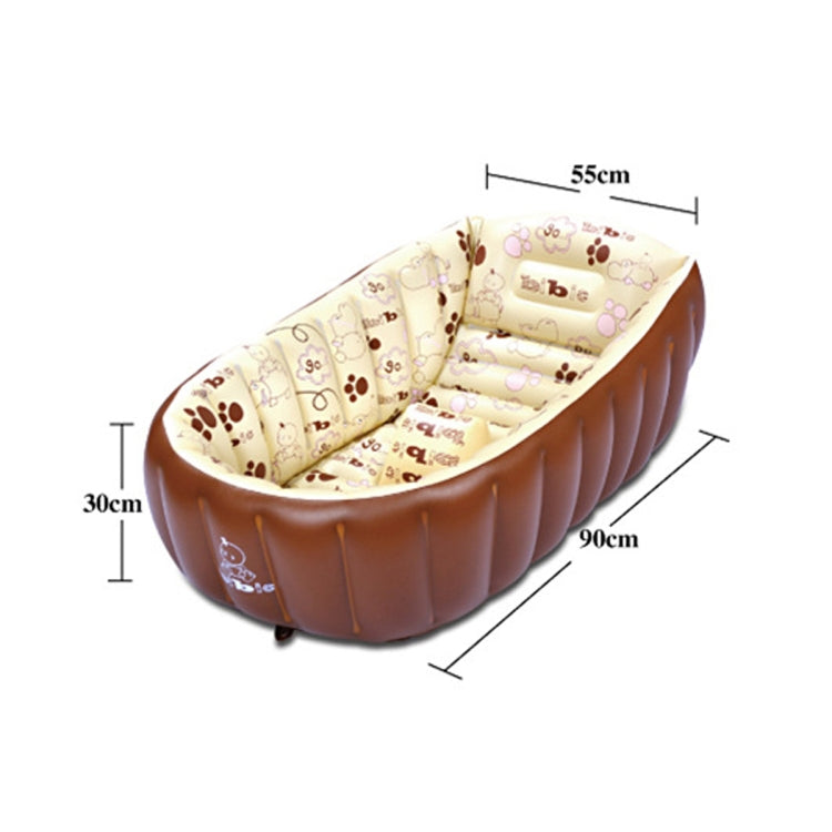 Portable InflatableHeat Retaining PVC Baby Bath Tub Washbowl Tub Home Bathroom, Type:Bathtub + 10 marine balls