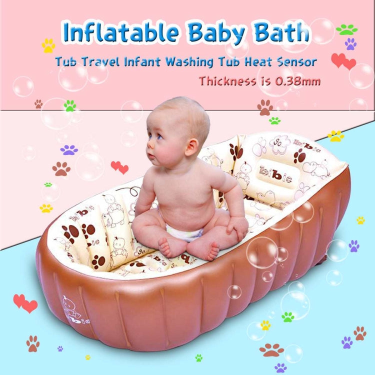 Portable InflatableHeat Retaining PVC Baby Bath Tub Washbowl Tub Home Bathroom, Type:Bathtub + 20 marine balls