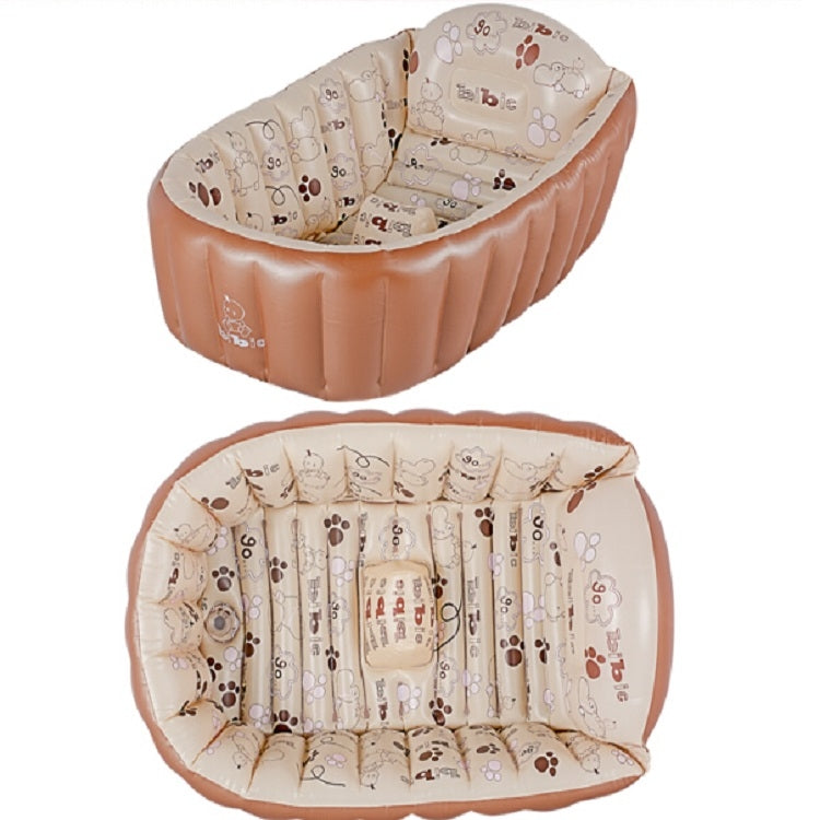 Portable InflatableHeat Retaining PVC Baby Bath Tub Washbowl Tub Home Bathroom, Type:Bathtub + 20 marine balls