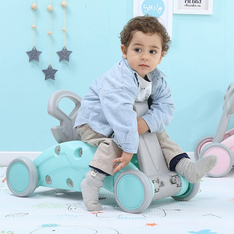 Children Rocking Horse Yo Car Combination Plastic Rocking Cradles Baby Home Scooter Walker