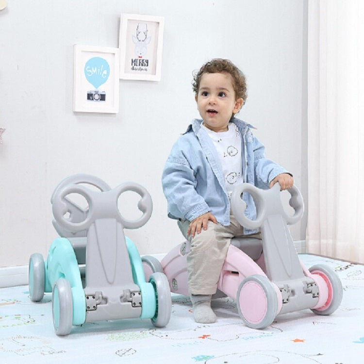 Children Rocking Horse Yo Car Combination Plastic Rocking Cradles Baby Home Scooter Walker