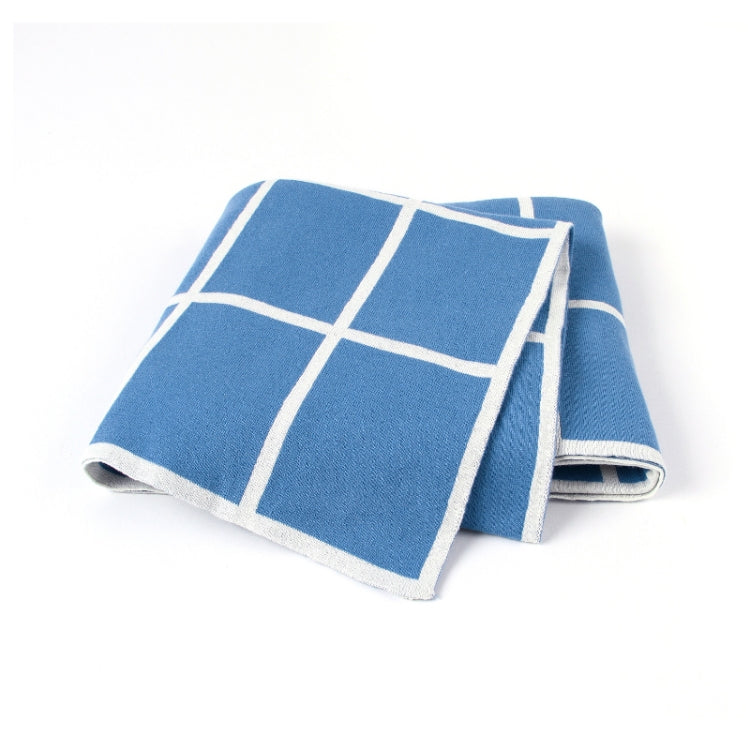 Knitted Plaid Baby Blanket