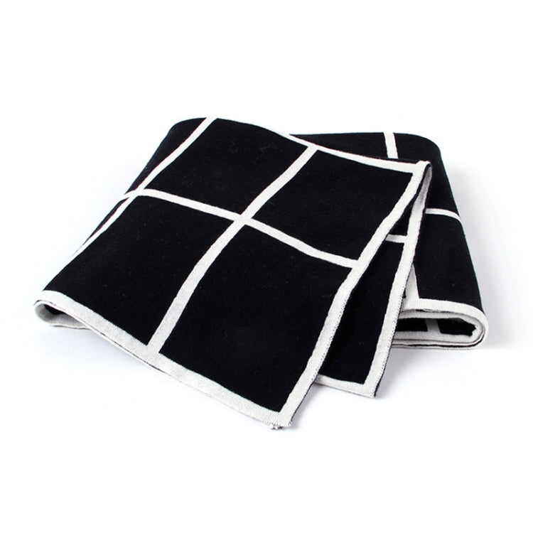 Knitted Plaid Baby Blanket