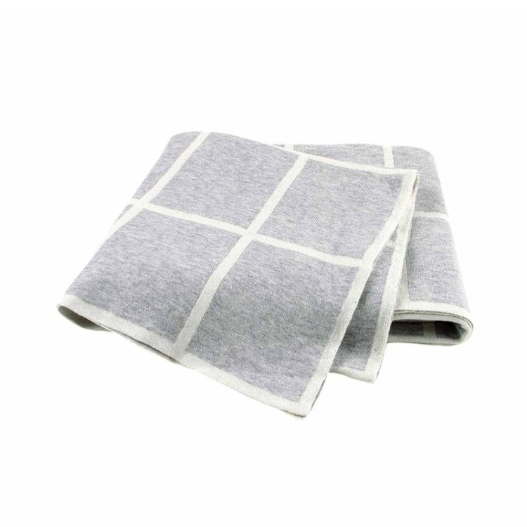 Knitted Plaid Baby Blanket