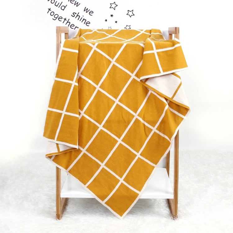 Knitted Plaid Baby Blanket