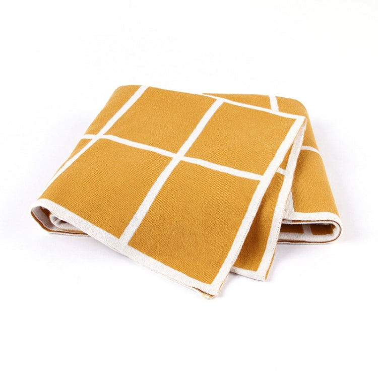 Knitted Plaid Baby Blanket