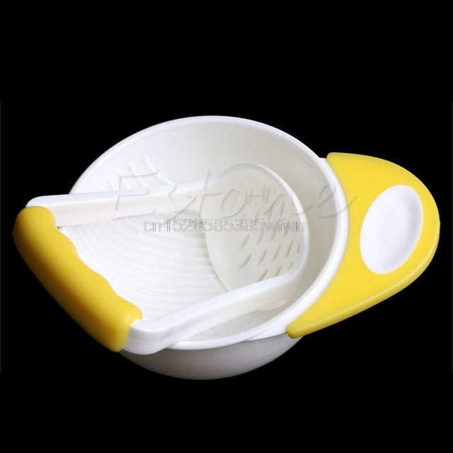Baby Grinding Bowl Handmade Grinding Food