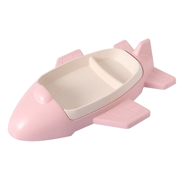 Bamboo Fiber Cartoon Airplane Children Tableware Set