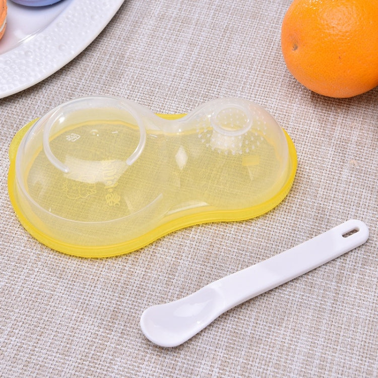 Baby Food Dishes Grinding Tool Food Bowls(Clear Blue)